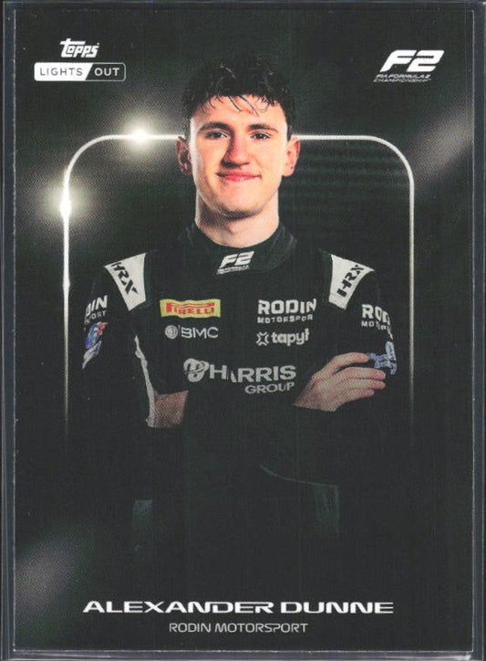 2026 Topps Formula 1 Lights Out Next Gen Alexander Dunne - framsida