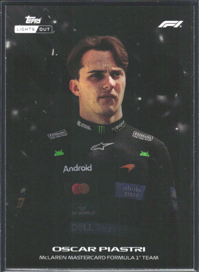2026 Topps Formula 1 Lights Out Nero Oscar Piastri - framsida