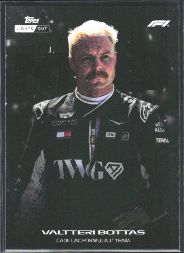 2026 Topps Formula 1 Lights Out Nero Valtteri Bottas - framsida