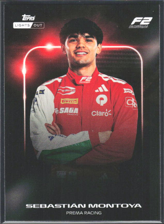 2026 Topps Formula 1 Lights Out Next Gen Sebastián Montoya - framsida