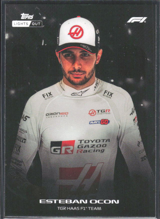2026 Topps Formula 1 Lights Out Nero Esteban Ocon - framsida