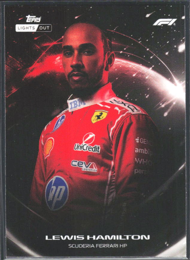 2026 Topps Formula 1 Lights Out Lights Out Lewis Hamilton - framsida