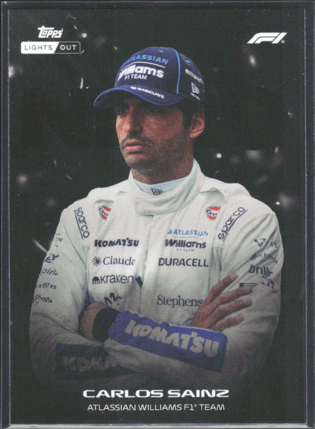 2026 Topps Formula 1 Lights Out Nero Carlos Sainz - framsida
