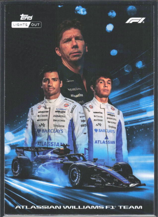 2026 Topps Formula 1 Lights Out Powertrain James Vowles / Alex Albon / Carlos Sainz - framsida