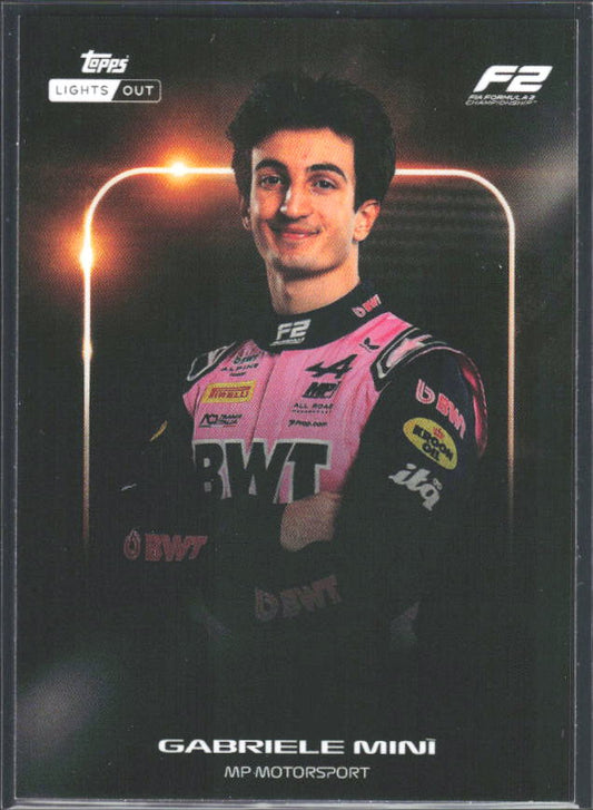 2026 Topps Formula 1 Lights Out Next Gen Gabriele Minì - framsida