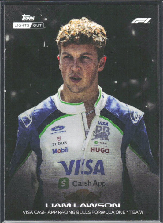 2026 Topps Formula 1 Lights Out Nero Liam Lawson - framsida