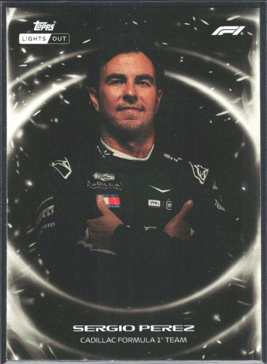 2026 Topps Formula 1 Lights Out Ignite Sergio Perez - framsida