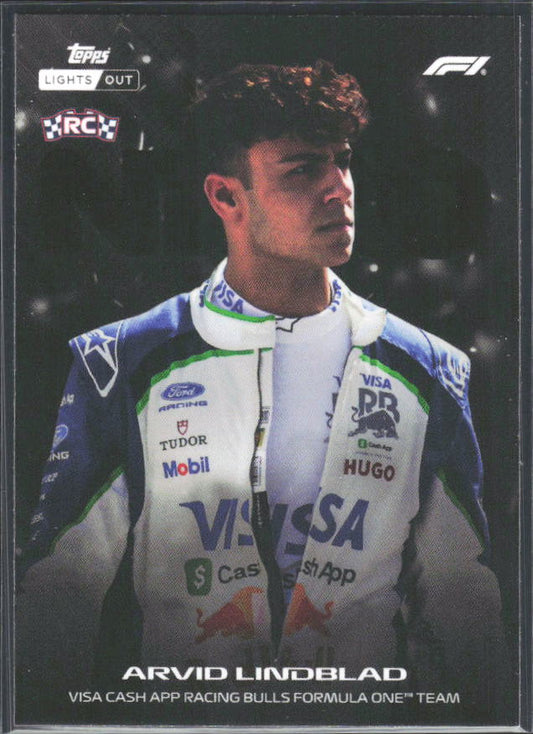 2026 Topps Formula 1 Lights Out Nero Arvid Lindblad - framsida