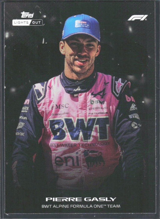 2026 Topps Formula 1 Lights Out Nero Pierre Gasly - framsida