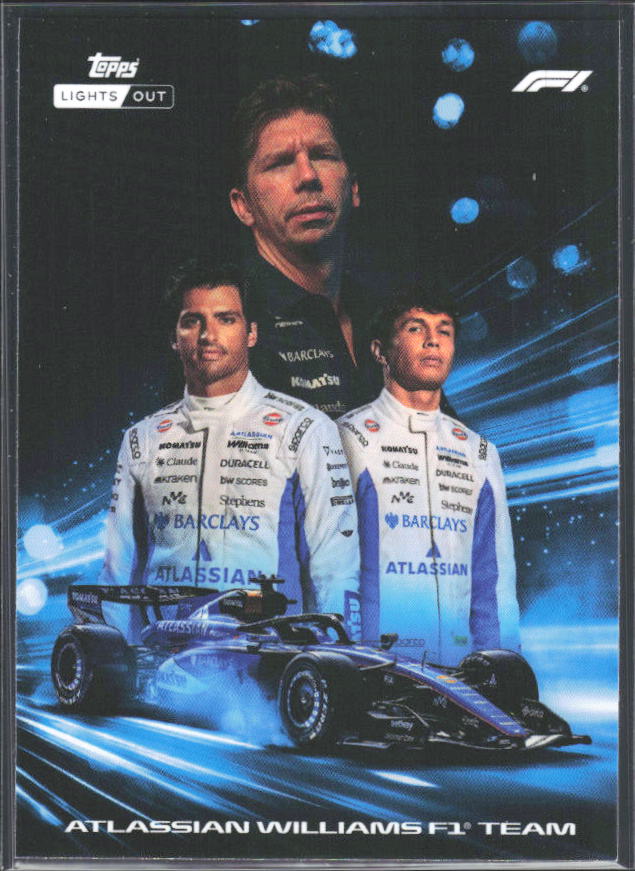 2026 Topps Formula 1 Lights Out Powertrain James Vowles / Alex Albon / Carlos Sainz - framsida