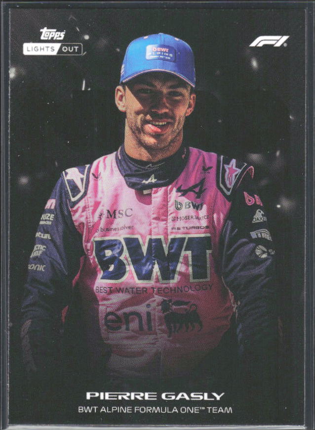 2026 Topps Formula 1 Lights Out Nero Pierre Gasly - framsida