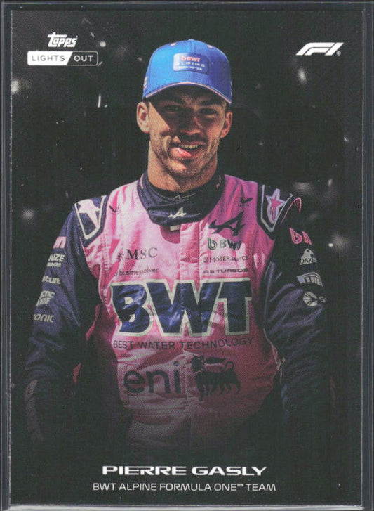 2026 Topps Formula 1 Lights Out Nero Pierre Gasly - framsida