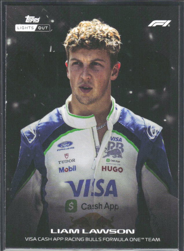 2026 Topps Formula 1 Lights Out Nero Liam Lawson - framsida