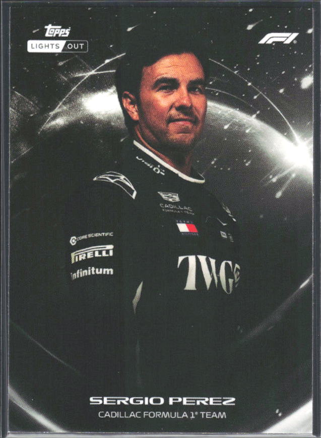 2026 Topps Formula 1 Lights Out Lights Out Sergio Perez - framsida