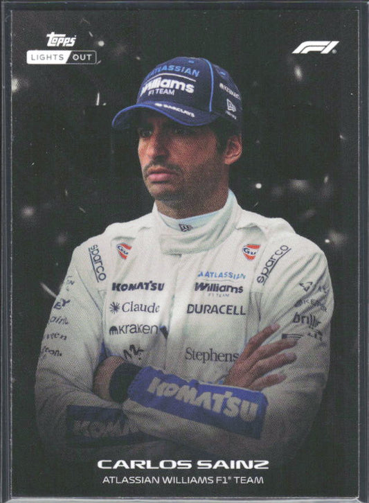 2026 Topps Formula 1 Lights Out Nero Carlos Sainz - framsida