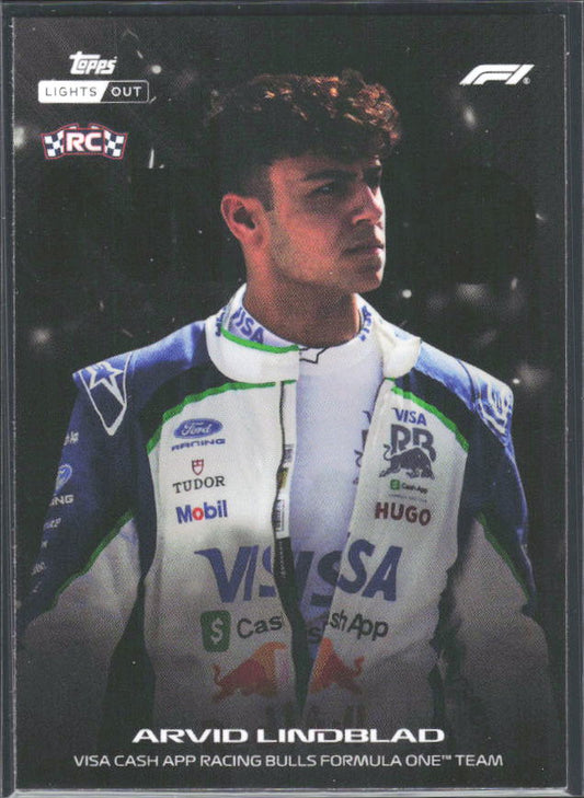2026 Topps Formula 1 Lights Out Nero Arvid Lindblad - framsida