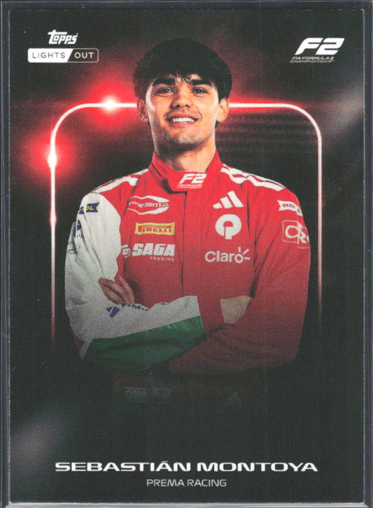 2026 Topps Formula 1 Lights Out Next Gen Sebastián Montoya - framsida