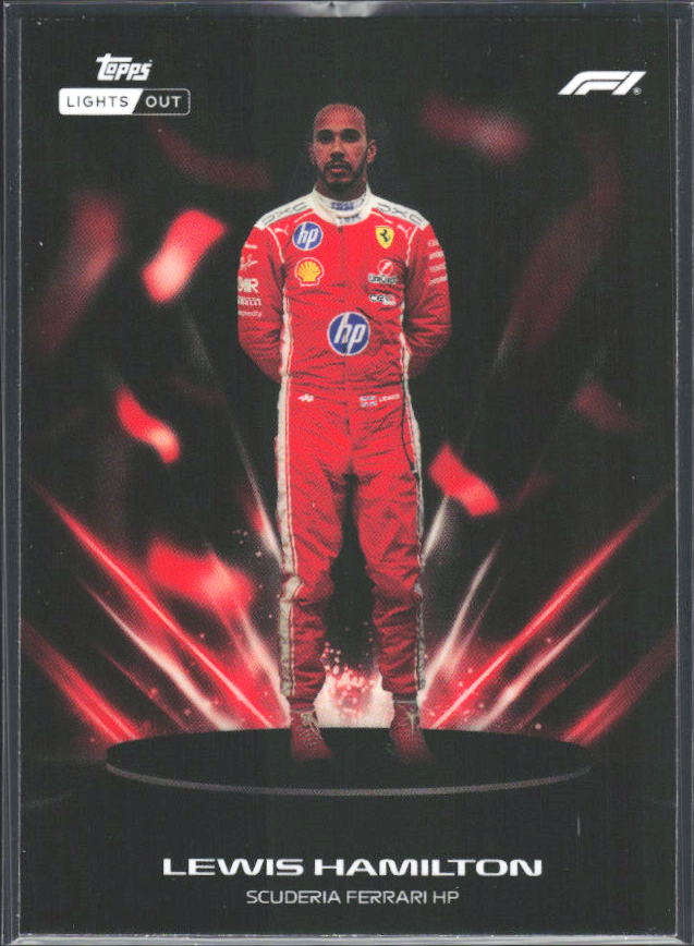 2026 Topps Formula 1 Lights Out Lumina Lewis Hamilton - framsida