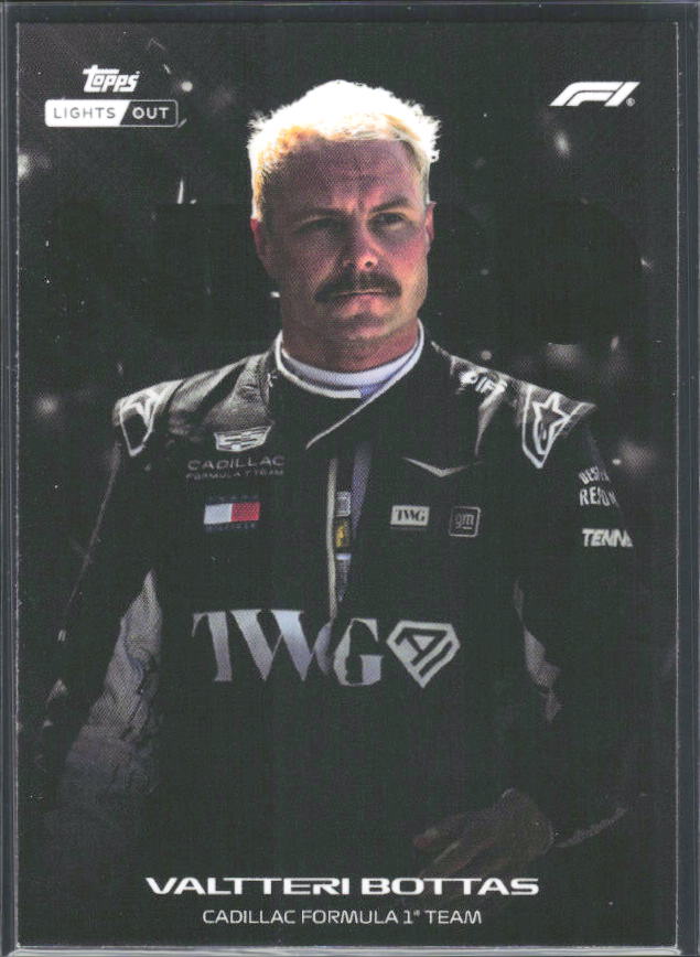 2026 Topps Formula 1 Lights Out Nero Valtteri Bottas - framsida