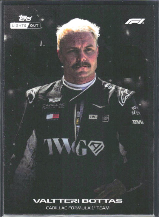 2026 Topps Formula 1 Lights Out Nero Valtteri Bottas - framsida