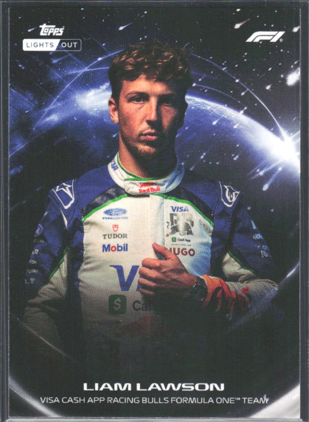 2026 Topps Formula 1 Lights Out Lights Out Liam Lawson - framsida
