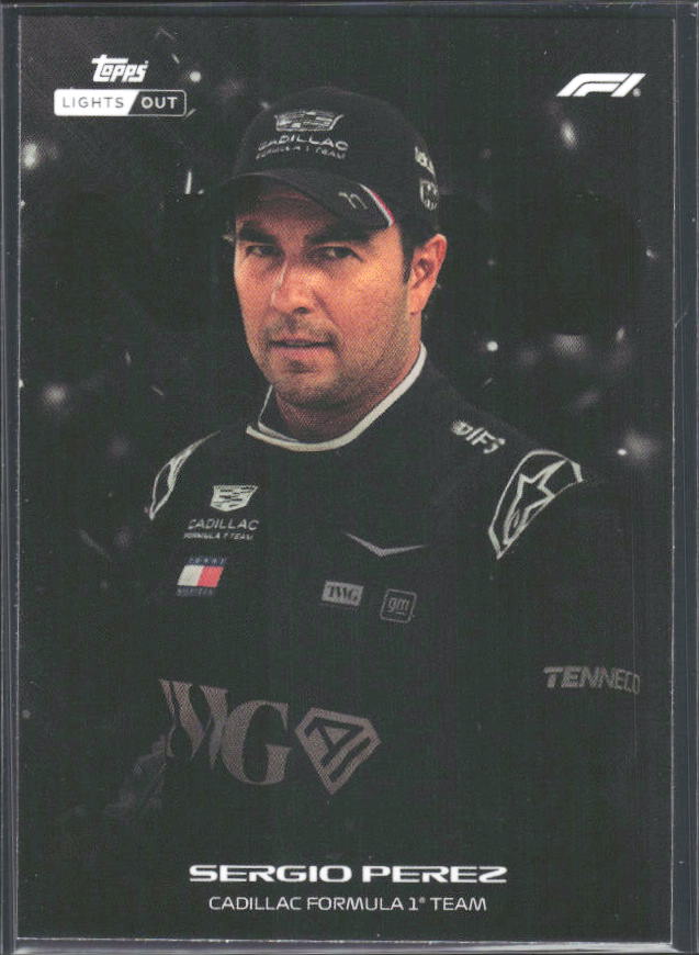 2026 Topps Formula 1 Lights Out Nero Sergio Perez - framsida