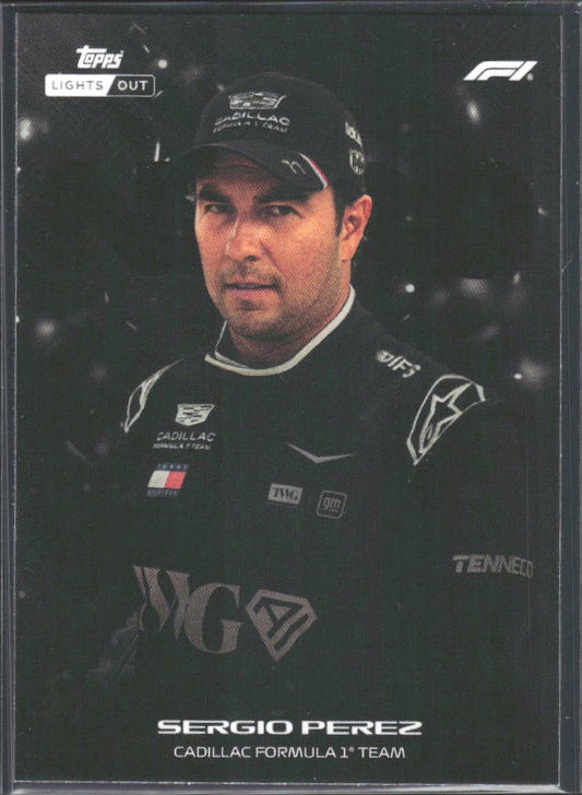 2026 Topps Formula 1 Lights Out Nero Sergio Perez - framsida