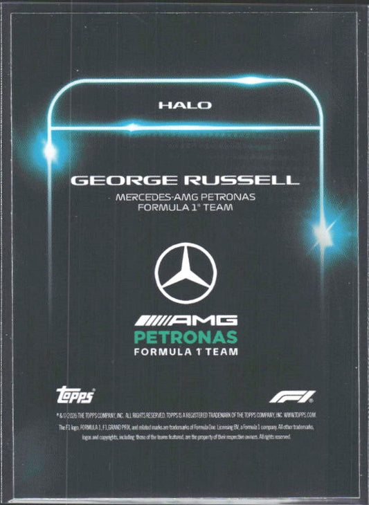 2026 Topps Formula 1 Lights Out Halo George Russell - baksida