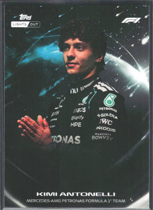 2026 Topps Formula 1 Lights Out Lights Out Kimi Antonelli - framsida