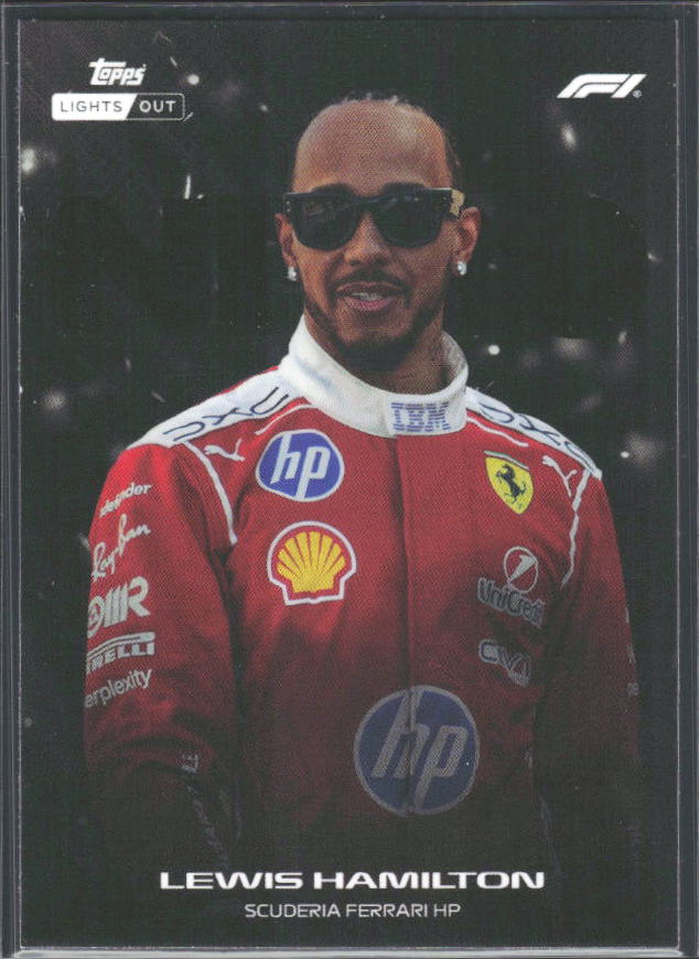 2026 Topps Formula 1 Lights Out Nero Lewis Hamilton - framsida