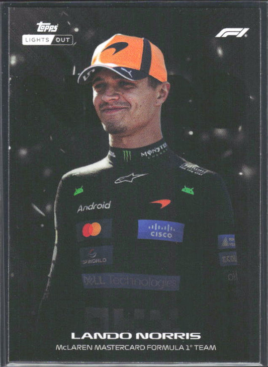 2026 Topps Formula 1 Lights Out Nero Lando Norris - framsida