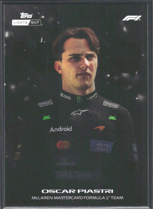 2026 Topps Formula 1 Lights Out Nero Oscar Piastri - framsida