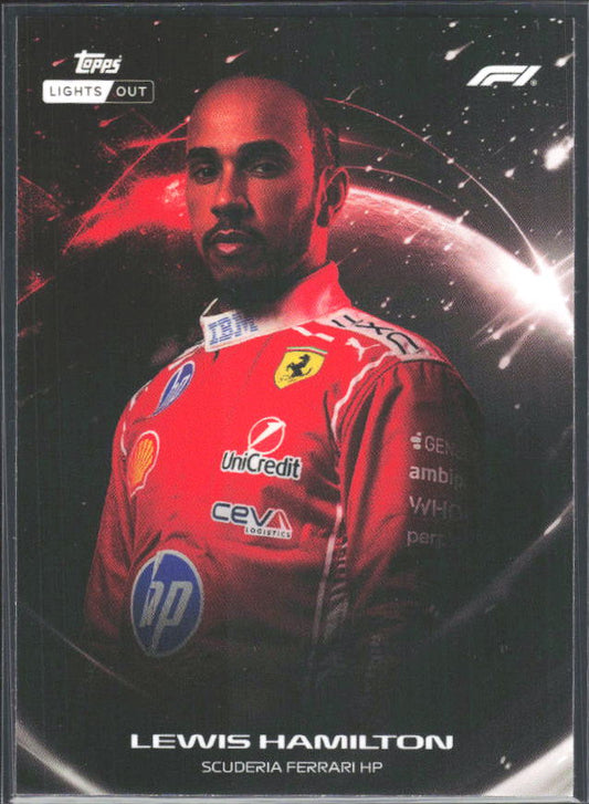 2026 Topps Formula 1 Lights Out Lights Out Lewis Hamilton - framsida