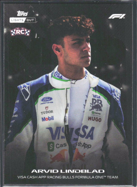 2026 Topps Formula 1 Lights Out Nero Arvid Lindblad - framsida