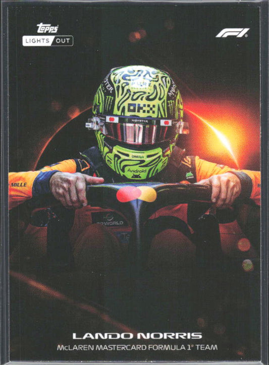 2026 Topps Formula 1 Lights Out Halo Lando Norris - framsida