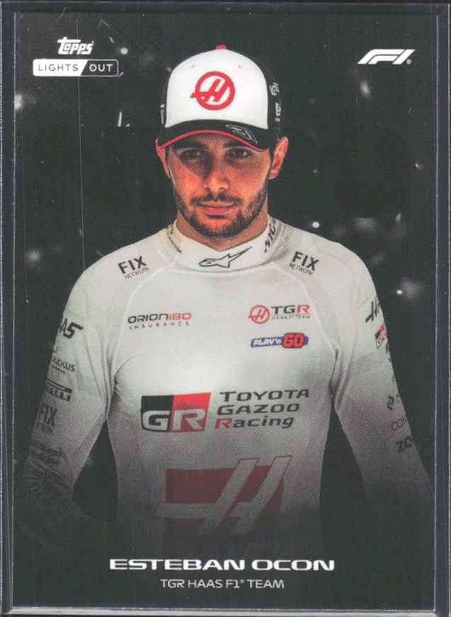 2026 Topps Formula 1 Lights Out Nero Esteban Ocon - framsida