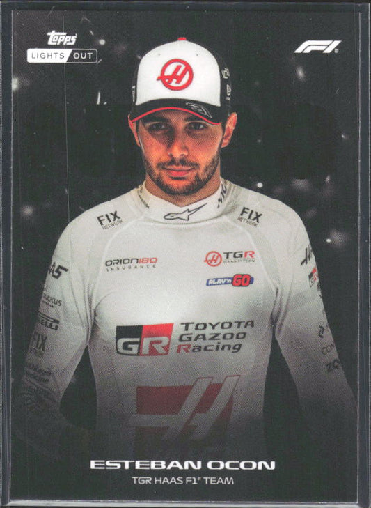 2026 Topps Formula 1 Lights Out Nero Esteban Ocon - framsida