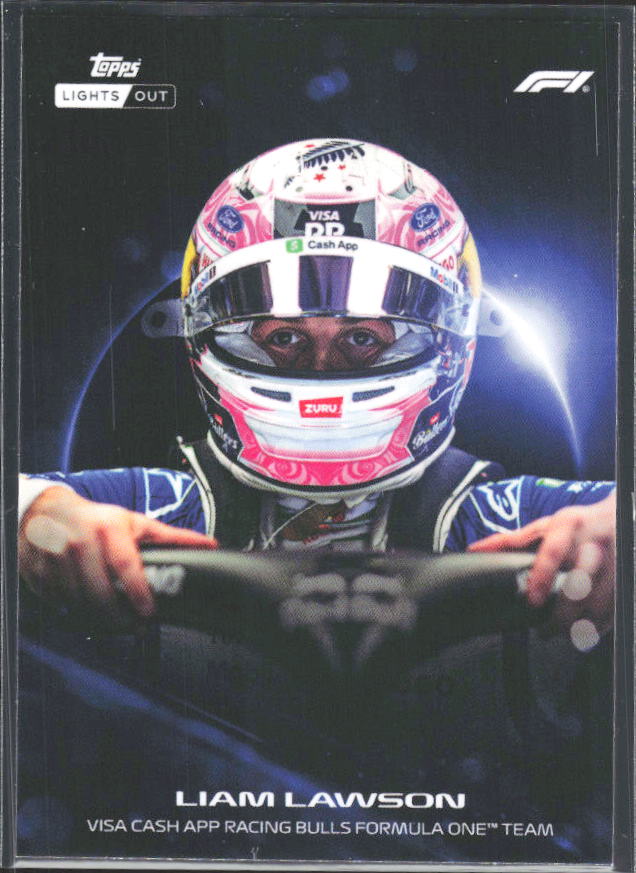 2026 Topps Formula 1 Lights Out Halo Liam Lawson - framsida