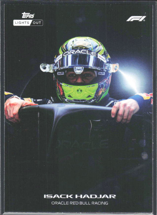 2026 Topps Formula 1 Lights Out Halo Isack Hadjar - framsida