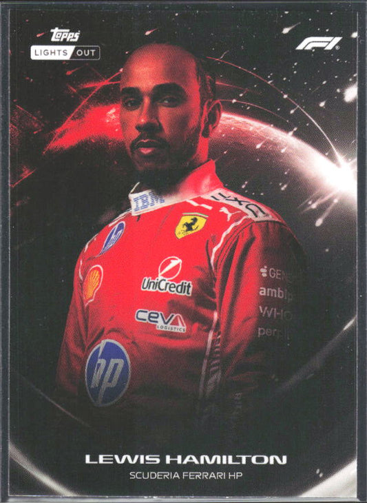 2026 Topps Formula 1 Lights Out Lights Out Lewis Hamilton - framsida