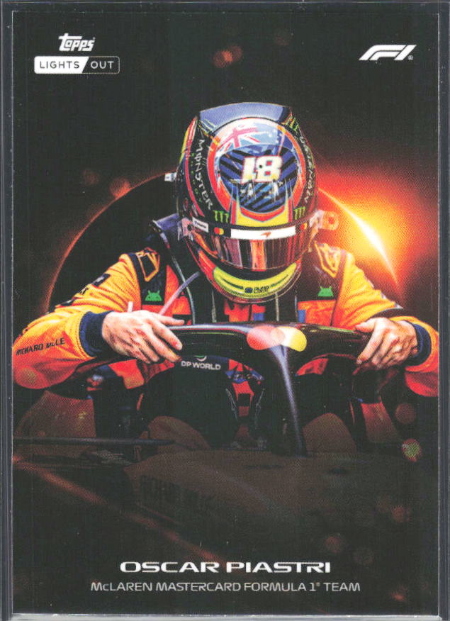 2026 Topps Formula 1 Lights Out Halo Oscar Piastri - framsida
