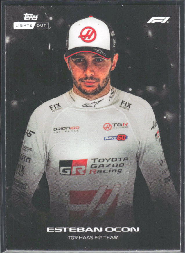 2026 Topps Formula 1 Lights Out Nero Esteban Ocon - framsida