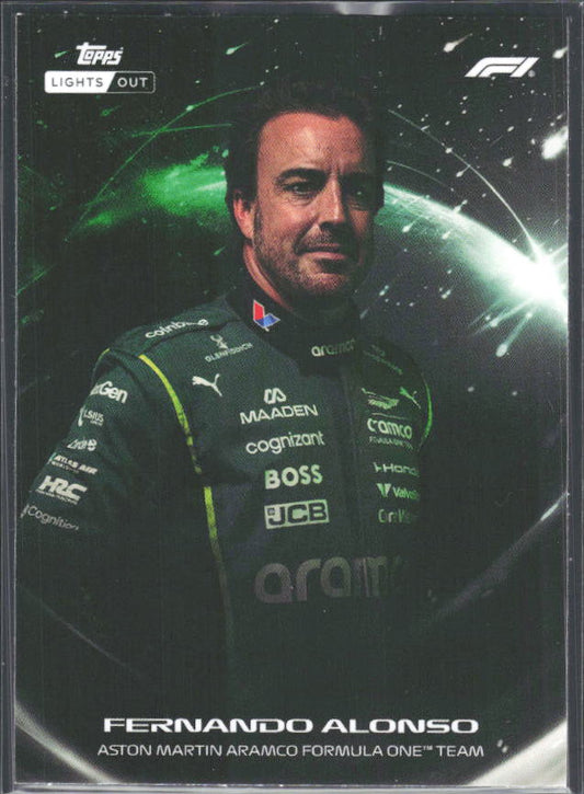2026 Topps Formula 1 Lights Out Lights Out Fernando Alonso - framsida