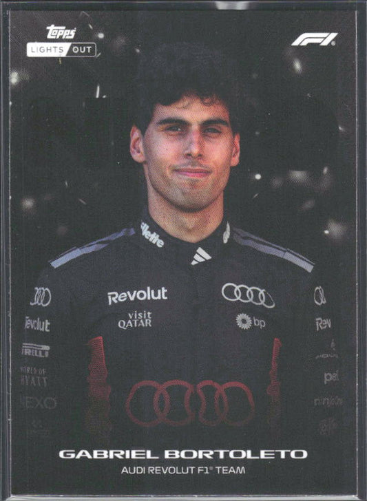 2026 Topps Formula 1 Lights Out Nero Gabriel Bortoleto - framsida