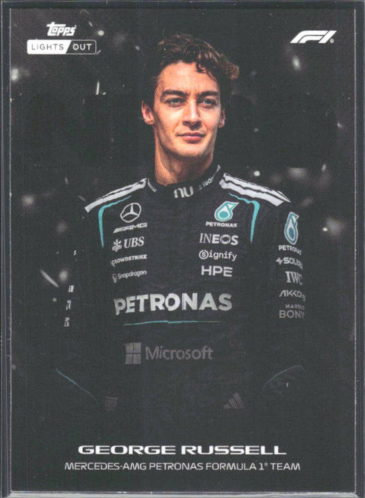 2026 Topps Formula 1 Lights Out Nero George Russell - framsida