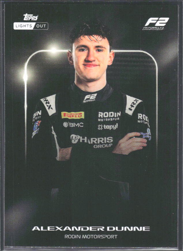 2026 Topps Formula 1 Lights Out Next Gen Alexander Dunne - framsida