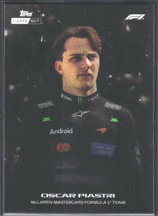 2026 Topps Formula 1 Lights Out Nero Oscar Piastri - framsida
