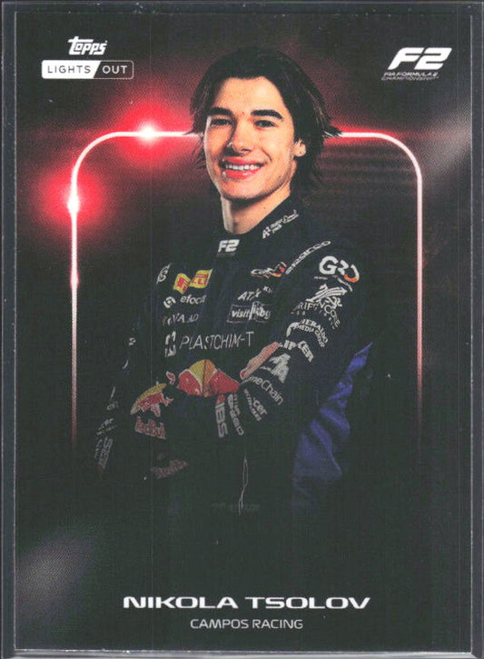 2026 Topps Formula 1 Lights Out Next Gen Nikola Tsolov - framsida
