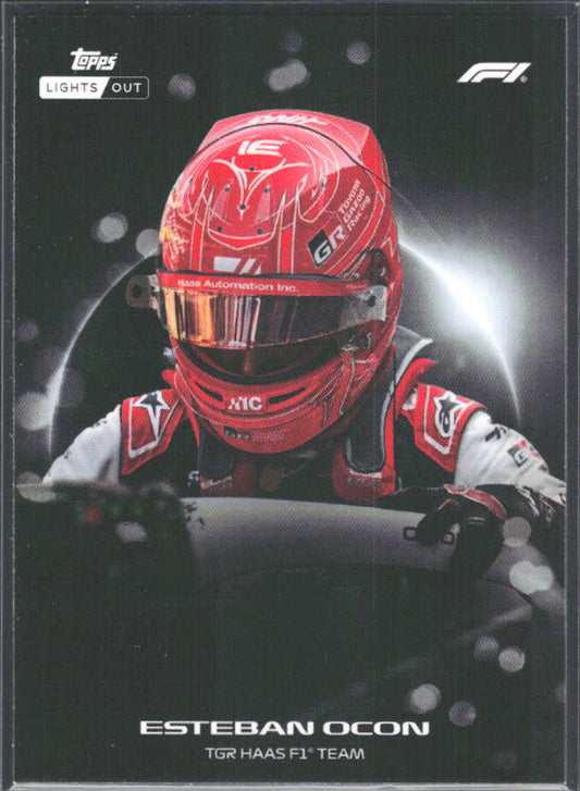 2026 Topps Formula 1 Lights Out Halo Esteban Ocon - framsida