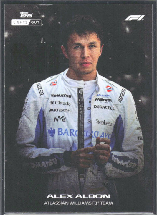 2026 Topps Formula 1 Lights Out Nero Alex Albon - framsida